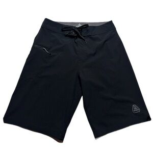Prana Men’s UPF50 Black Surfing Board Shorts 30